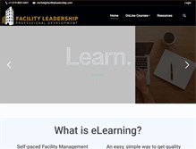 Tablet Screenshot of facilityleadership.com